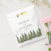 Hochzeit des Minimalistischen Winterschneewaldes Geschenktütchen (Versiegelt)