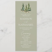 Hochzeit des Minimalistischen Winterschneewaldes Programm (Vorderseite)