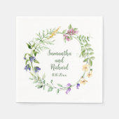 Hochzeit des Minimalistischen Wracks Serviette (Vorderseite)