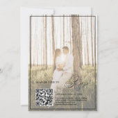 Hochzeit des modernen Fotos Einladung (Rückseite)