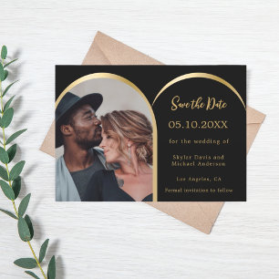 Hochzeit des modernen Fotos Save The Date