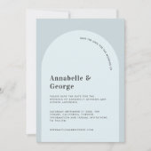 Hochzeit des modernen grafischen Fotos Save The Date (Vorderseite)