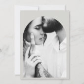 Hochzeit des modernen grafischen Fotos Save The Date (Rückseite)