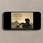 Hochzeit des Motorrades Einladung