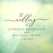 Hochzeit des Namenswagens Fensteraufkleber (Blatt 3)