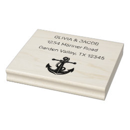 Hochzeit des Nautic Anchor-Sees Gummistempel