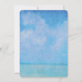 Hochzeit des Nautic White Lighthouse Einladung (Rückseite)