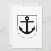 Hochzeit des Nautical Theme Ship Board Einladung (Rückseite)
