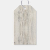 Hochzeit des nautischen Strandes Geschenkanhänger (Rückseite)