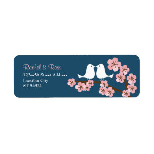 Hochzeit des Navy Blue & Pink Cherry Blossom Sprin