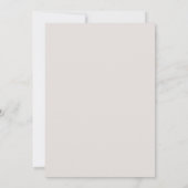 Hochzeit des Navy Blush Modern Monogram Einladung (Rückseite)