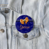 Hochzeit des navy-orange-Brautparty Button (Beispiel)