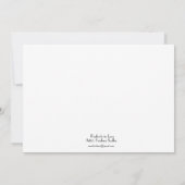 Hochzeit des Pfau--1 lädt ein Einladung (Rückseite)