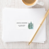 Hochzeit des Pinienwaldes Adressaufkleber (Insitu)