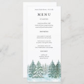 Hochzeit des Pinienwaldes Menükarte (Vorne/Hinten)
