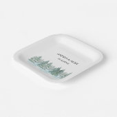 Hochzeit des Pinienwaldes Pappteller (Gewinkelt)