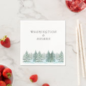 Hochzeit des Pinienwaldes Serviette (Beispiel)