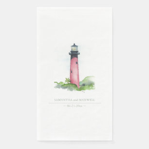 Hochzeit des Red Lighthouse Beach Serviette