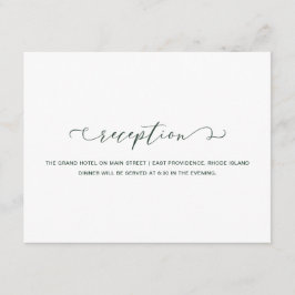 Hochzeit des Roten und Weißen Empfangs im klassisc Begleitkarte