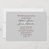 Hochzeit des rustikalen Land Straßen-Westerns im Einladung (Rückseite)