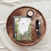 Hochzeit des Rustikalen Waldes | SAVE THE DATE