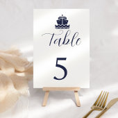 Hochzeit des Schiffes Nautical Cruise Tischnummer