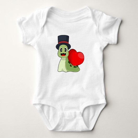 Hochzeit des Schneckenhauses Baby Strampler (Vorderseite)