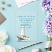 Hochzeit des Segelbootes Acryleinladungen (In Situ (Hochzeit))