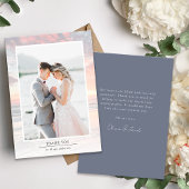 Hochzeit des Sunset Ocean Foto Dankeskarte