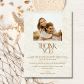 Hochzeit des tropischen Fotos Dankeskarte