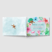 Hochzeit des tropischen Kranzes Hawaii luau Gästebuch (Voll)