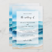 Hochzeit des tropischen Meeres Einladung (Vorne/Hinten)