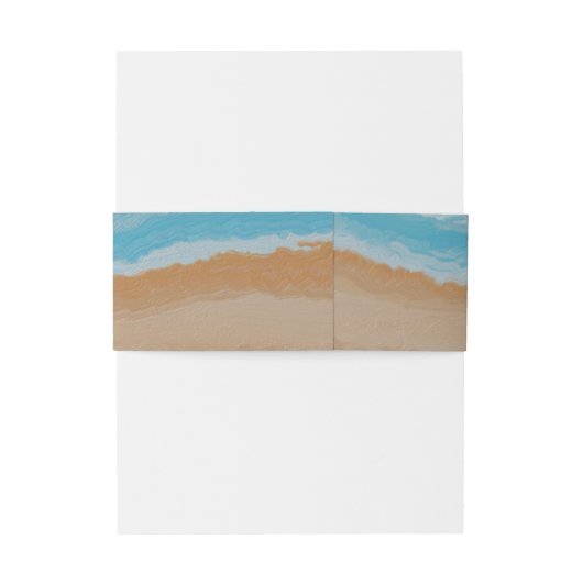 Hochzeit des tropischen Meeres Einladungsbanderole (Rückseitenbeispiel)