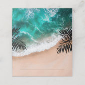 Hochzeit des tropischen Ozeans Platzkarte (Außenseite Aufgefaltet)