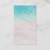 Hochzeit des tropischen Strandes Begleitkarte (Rückseite)