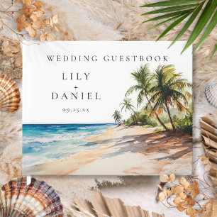 Hochzeit des tropischen Strandes Gästebuch