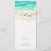 Hochzeit des tropischen Strandes Menükarte (Vorderseite)