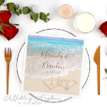 Hochzeit des tropischen Strandes mit blauem Ozean Serviette<br><div class="desc">Tauchen Sie ein in die ruhige Schönheit unseres tropischen Strandes "Custom Blue Ocean Waves" mit Napkins. Sie strahlen die Ruhe der offenen Meereswellen aus, die an einen atemberaubenden tropischen Strand strömen. Diese Servietten verleihen Ihrem besonderen Tag eine Touch Paradies und fördern eine romantische Atmosphäre und eine verzauberte Atmosphäre. Die Servietten...</div>