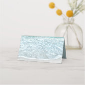 Hochzeit des türkisblauen Ozeans Platzkarte (Rückseite)