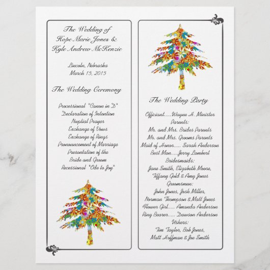 Hochzeit des verzauberten Pinienwaldes (Vorderseite)