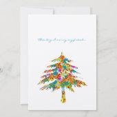 Hochzeit des verzauberten Pinienwaldes Einladung (Rückseite)