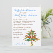 Hochzeit des verzauberten Pinienwaldes Einladung (Stehend Vorderseite)