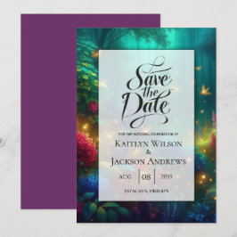 Hochzeit des verzauberten Waldes von strahlenden J Save The Date