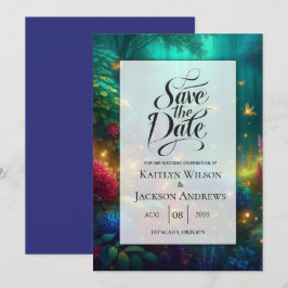 Hochzeit des verzauberten Waldes von strahlenden J Save The Date