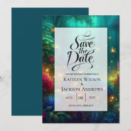 Hochzeit des verzauberten Waldes von strahlenden J Save The Date
