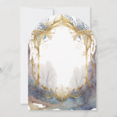 Hochzeit des verzauberten Waldportals Einladung (Rückseite)