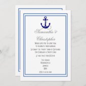 Hochzeit des Wasserschiffs Einladung (Vorne/Hinten)