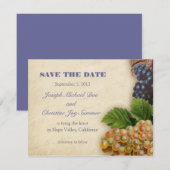 Hochzeit des Weinguts Save the Date (Vorne/Hinten)