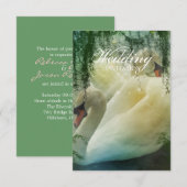 Hochzeit des weißen Sommers Einladung (Vorne/Hinten)