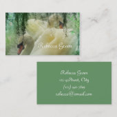 Hochzeit des weißen Sommers Visitenkarte (Vorne/Hinten)